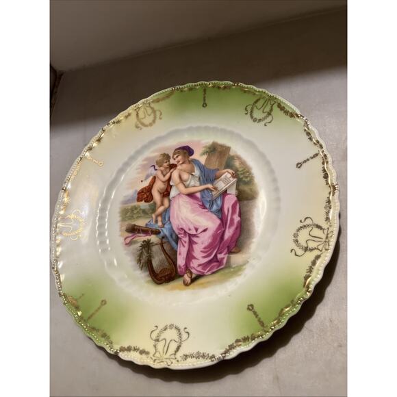 Austria Other - Victoria Austria Porcelain 9.75" Plate Cherub scene Classical